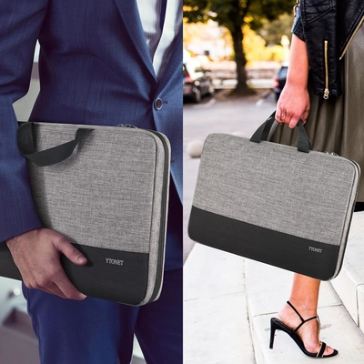 Caixa de portátil, 15.6 polegadas TSA Bolsa de portátil Laptop Manga de portátil Resistente à água Caixa de computador Laptop Carrying Case
