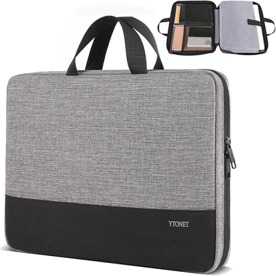 Caixa de portátil, 15.6 polegadas TSA Bolsa de portátil Laptop Manga de portátil Resistente à água Caixa de computador Laptop Carrying Case