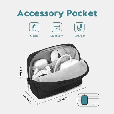 Adequado para,MacBook Pro 13-14 polegadas, PET reciclado laptop carregando caixa com alça e bolso de acessórios