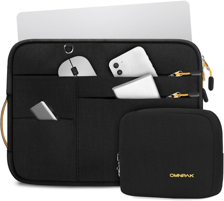 Adequado para,MacBook Pro 13-14 polegadas, PET reciclado laptop carregando caixa com alça e bolso de acessórios