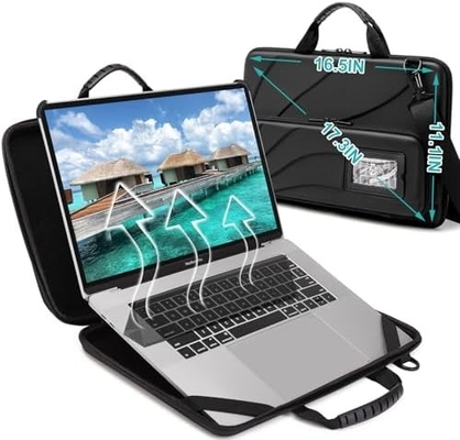 BUG 14.2-15.6 polegadas Laptop Case Hard Shell, Protector Laptop Carrying Case com suporte para dissipação de calor