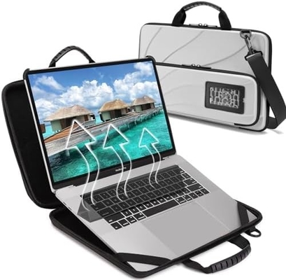 BUG 14.2-15.6 polegadas Laptop Case Hard Shell, Protector Laptop Carrying Case com suporte para dissipação de calor