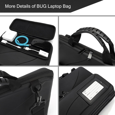 BUG 14.2-15.6 polegadas Laptop Case Hard Shell, Protector Laptop Carrying Case com suporte para dissipação de calor