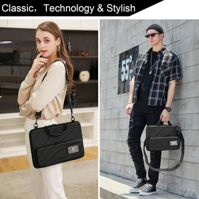 BUG 14.2-15.6 polegadas Laptop Case Hard Shell, Protector Laptop Carrying Case com suporte para dissipação de calor
