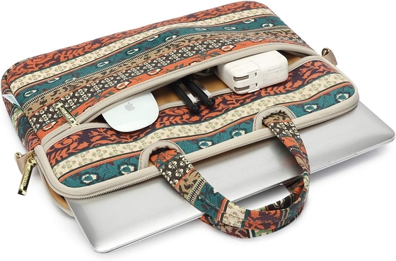 Red Bohemia Patten Laptop à prova d'água ombro Saco de mensageiro Manga para 12 polegadas 13,3 polegadas Laptop