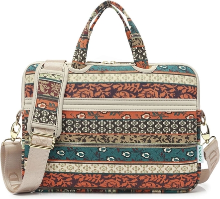 Red Bohemia Patten Laptop à prova d'água ombro Saco de mensageiro Manga para 12 polegadas 13,3 polegadas Laptop