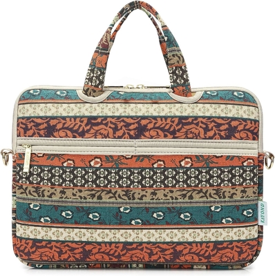 Red Bohemia Patten Laptop à prova d'água ombro Saco de mensageiro Manga para 12 polegadas 13,3 polegadas Laptop