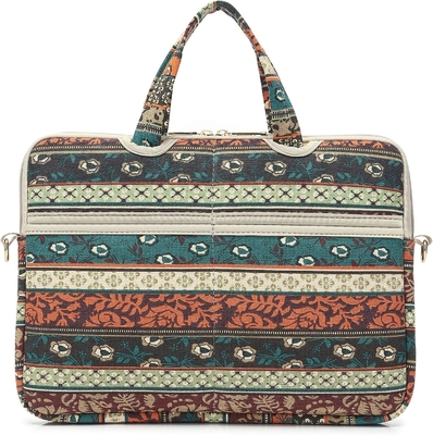 Red Bohemia Patten Laptop à prova d'água ombro Saco de mensageiro Manga para 12 polegadas 13,3 polegadas Laptop