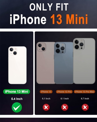 Caixa dobrável de carteira de couro Selo magnético RFID bloqueio porta slot de cartão Caixa totalmente protegida compatível com iPhone 13