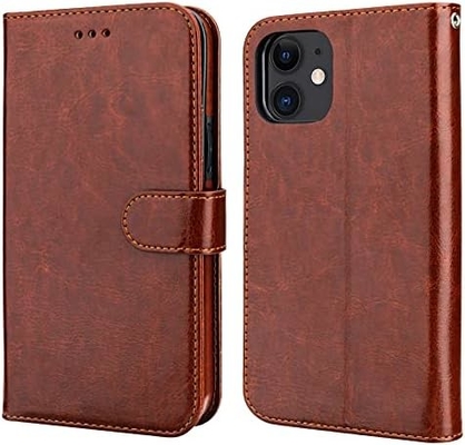 Compatível com iPhone 12 / Pro caixa de carteira com suporte de cartão PU stand de couro resistente a choques pulseira cinto clamshell 6,1 polegadas
