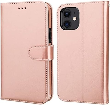 Compatível com iPhone 12 / Pro caixa de carteira com suporte de cartão PU stand de couro resistente a choques pulseira cinto clamshell 6,1 polegadas