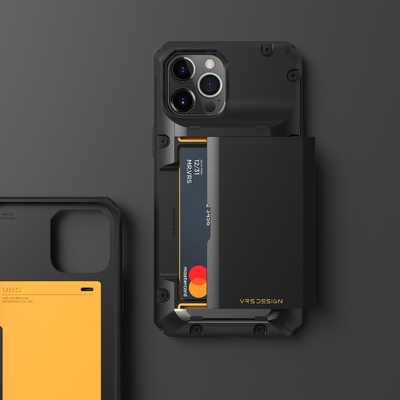 Para o iPhone 12 Pro Max com [4 cartões]Porta-moeda de cartão de crédito sólido premium para o iPhone 12 Pro Max de 6,7 polegadas