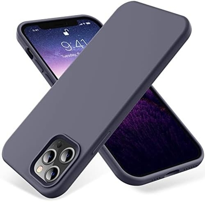 Capa do iPhone 12 Pro Max, Proteção de grau militar, Silicone à prova de choque, Anti-impressão digital e anti-deslizamento, Capa do telefone
