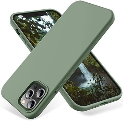 Capa do iPhone 12 Pro Max, Proteção de grau militar, Silicone à prova de choque, Anti-impressão digital e anti-deslizamento, Capa do telefone