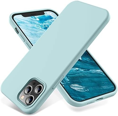 Capa do iPhone 12 Pro Max, Proteção de grau militar, Silicone à prova de choque, Anti-impressão digital e anti-deslizamento, Capa do telefone
