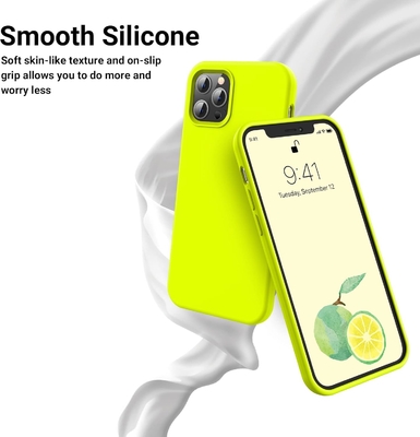 Capa do iPhone 12 Pro Max, Proteção de grau militar, Silicone à prova de choque, Anti-impressão digital e anti-deslizamento, Capa do telefone