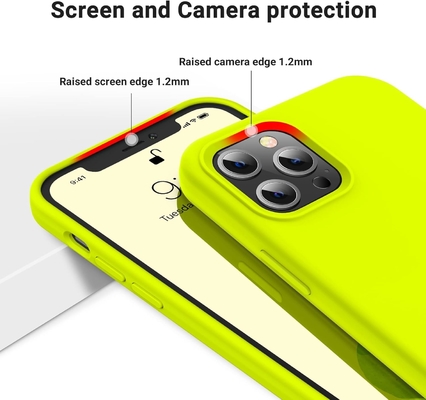 Capa do iPhone 12 Pro Max, Proteção de grau militar, Silicone à prova de choque, Anti-impressão digital e anti-deslizamento, Capa do telefone