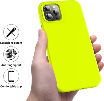 Capa do iPhone 12 Pro Max, Proteção de grau militar, Silicone à prova de choque, Anti-impressão digital e anti-deslizamento, Capa do telefone