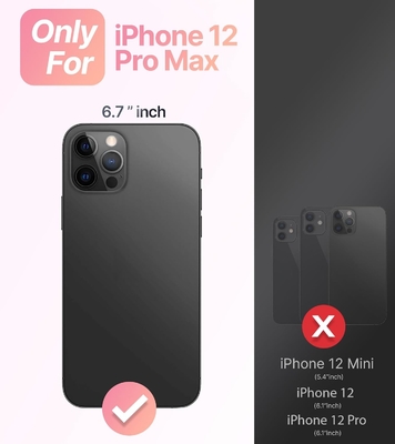 Caixa para iPhone 12 Pro Max Anel, pintura a óleo flor colorida flor retro linda moldura de onda encaracolado Caixa telefônica de menina