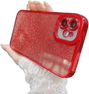 iPhone 12 Pro Max design de caixa transparente, built-in brilho luxo papel brilhante, pop e bonito