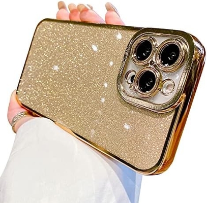 iPhone 12 Pro Max design de caixa transparente, built-in brilho luxo papel brilhante, pop e bonito