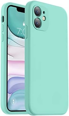Compatível com caixa do iPhone 11, Silicone líquido com bordas quadradas.