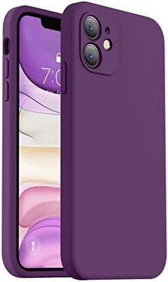 Compatível com caixa do iPhone 11, Silicone líquido com bordas quadradas.