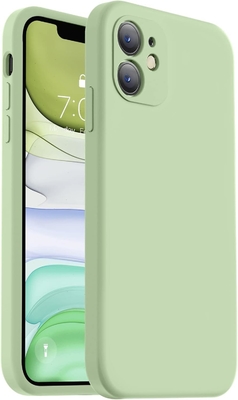 Compatível com caixa do iPhone 11, Silicone líquido com bordas quadradas.