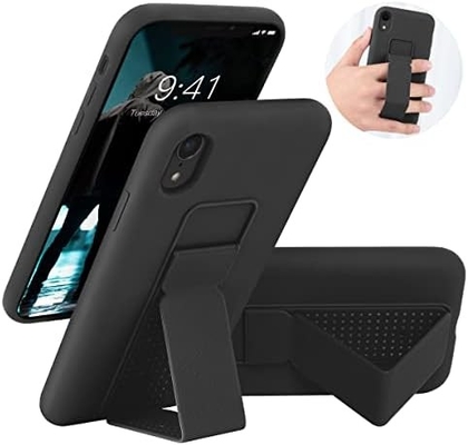 Caixa de kickstand de silicone compatível com a caixa do iPhone 11 (6,1 polegadas) Stand vertical e horizontal