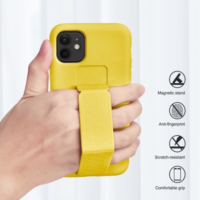 Caixa de kickstand de silicone compatível com a caixa do iPhone 11 (6,1 polegadas) Stand vertical e horizontal
