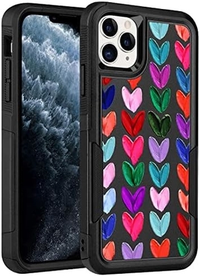[5 em 1 para iPhone 15 Plus Casca, com 2 Pacotes de Protector de Ecrã + 2 Pacotes de Protector de Lente de Câmera, Heavy-Duty Tough Rugged