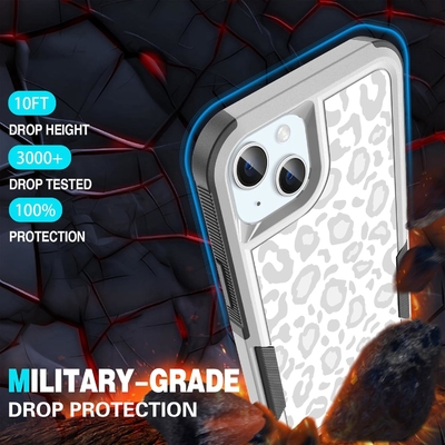 [5 em 1 para iPhone 15 Plus Casca, com 2 Pacotes de Protector de Ecrã + 2 Pacotes de Protector de Lente de Câmera, Heavy-Duty Tough Rugged