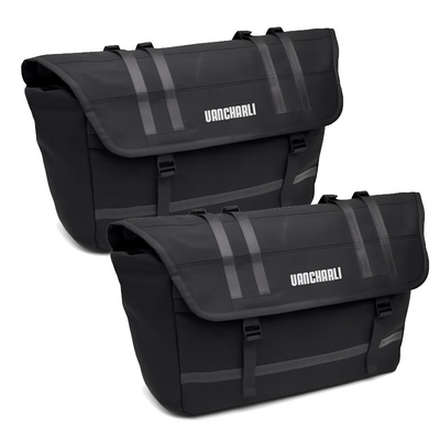Bolsas de bicicleta personalizadas Bolsas de ombro de caixa dupla Projetadas com uma grande capacidade e uma correia de ombro ajustável
