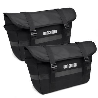 Bolsas de bicicleta personalizadas Bolsas de ombro de caixa dupla Projetadas com uma grande capacidade e uma correia de ombro ajustável