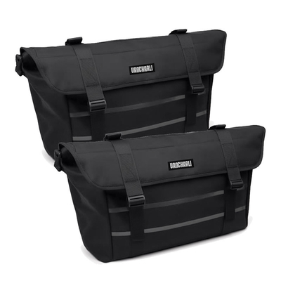 Bolsas de bicicleta personalizadas Bolsas de ombro de caixa dupla Projetadas com uma grande capacidade e uma correia de ombro ajustável