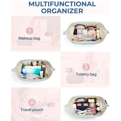 Bolsa Cosmética Puffy Bolsa cosmética concebida com um material pufado que é tão macio quanto durável
