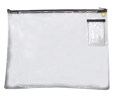Interoffice Transit Clear Mailbag A bolsa de correio transparente é ideal para cartas, correio de tamanho legal, arquivos, relatórios e muito mais