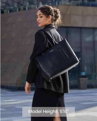 Laptop Bag for Women, Computer Work Tote Bag, Business Shoulder Handbag, Office Briefcase for Gift, Travel, Teacher