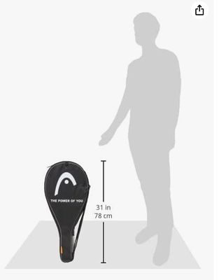 Tennis Racquet Cover Bag - Lightweight Padded Racket Carrying Bag w/Adjustable Shoulder Strap