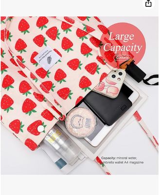 Bolsa Tote Feminina Meninas, Grande Capacidade Corduroy Reutilizável Sacola de Ombro com Interior