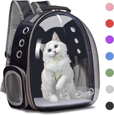 Bubble Carrying Bag for Small Medium dogs Cats, Space Capsule Pet Hiking backpack, Airline Approved Travel carrier - Grey