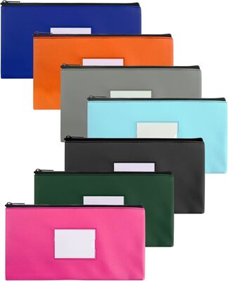 Sacos bancários com fecho de fecho pesado concebidos para manuseio seguro de numerário e transporte seguro em serviços bancários e financeiros