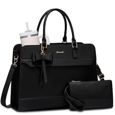 Bolsa Tote para Laptop Feminina, Bolsa de Trabalho em Couro, Bolsa Impermeável para Professora de Negócios, Bolsa Grande para Computador, Bolsa de Mão, Pasta, Presentes de Escritório para Mulheres