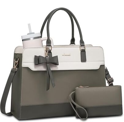 Bolsa Tote para Laptop Feminina, Bolsa de Trabalho em Couro, Bolsa Impermeável para Professora de Negócios, Bolsa Grande para Computador, Bolsa de Mão, Pasta, Presentes de Escritório para Mulheres