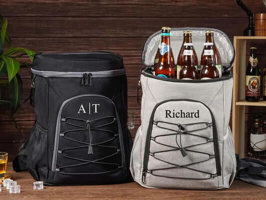 Mochila personalizada para refrigerador de padrinhos, mochila térmica personalizada para almoço, bolsa de cerveja isolada bordada, mochila para piquenique de golfe, presente para padrinhos