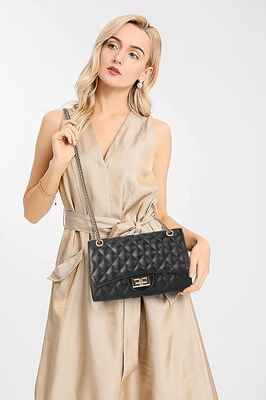 Bolsa de Crossbody Quilted para Mulheres Bolsa de Mulheres da Moda com Bolsas de Design de Cadeia