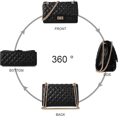 Bolsa de Crossbody Quilted para Mulheres Bolsa de Mulheres da Moda com Bolsas de Design de Cadeia