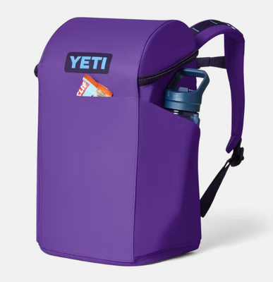 Mochila à Prova d'Água com Sistema Frontal Estiloso de Elástico, Dois Bolsos para Garrafa de Água e Alças de Transporte Equilibradas no Topo