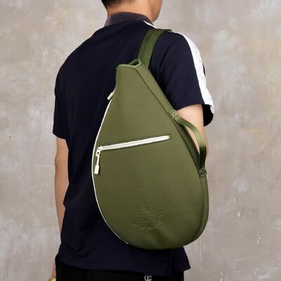 Capa Protetora Acolchoada de Neoprene para Raquete de Tênis com Bolso | Design de Manga Macia, 2 Compartimentos, Serve para Raquetes de Tênis, Squash, Badminton, Transporte em Ombro Único ou Transversal