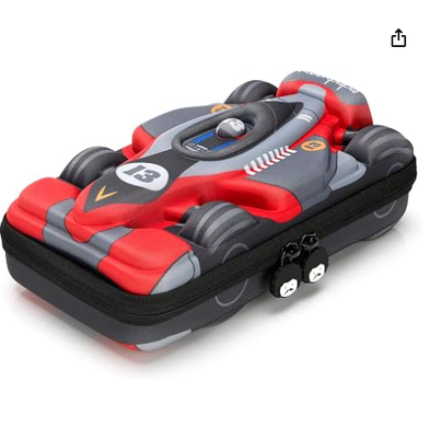 Estojo de Lápis Rockpapa de Grande Capacidade para Carro de Corrida Esportivo, Caixa de Lápis, Caixa de Armazenamento para Estudantes Escolares, Meninos, Adolescentes, Crianças, Meninas